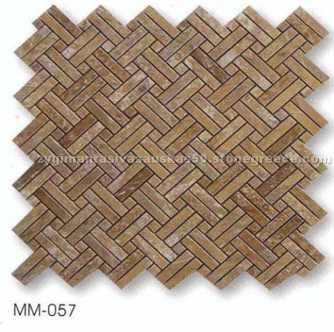 Noce Travertine Mosaic