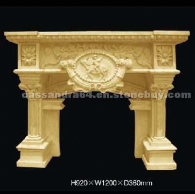 Sandstone Fireplace