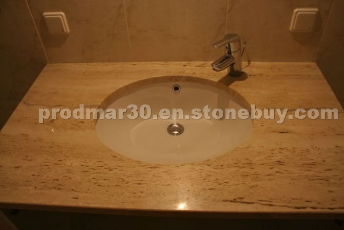 Travertine vanity tops