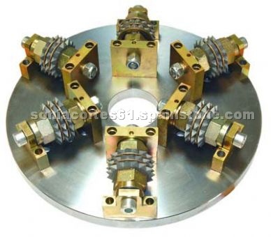 Bush hammer plate