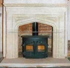 Hand-carved fireplaces