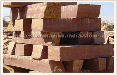 India Red Sandstone Blocks