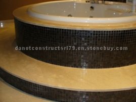 Bathtub- mosaic and marble surround