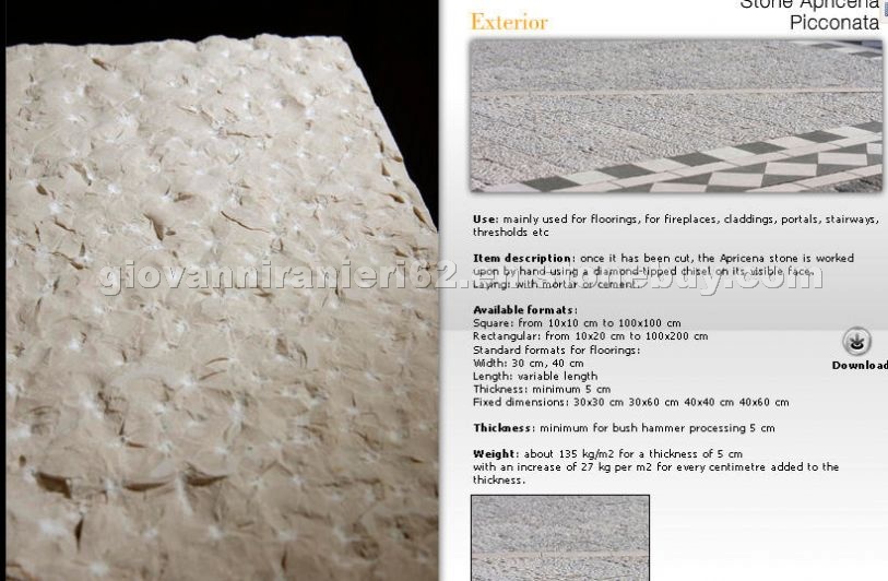 Apricena Fiorito Stone Exterior
