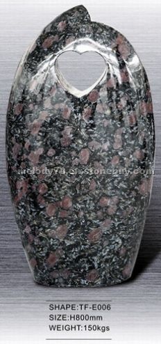 Night Rose Granite headstone