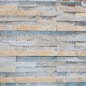 Quartzite wallcladding strips