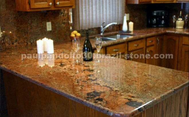 Juparana Bordeaux Countertop