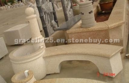 Granite Garden Bench