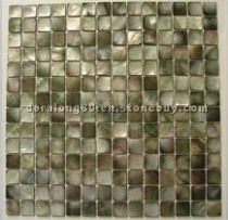 black mother of pearl shell mosaic