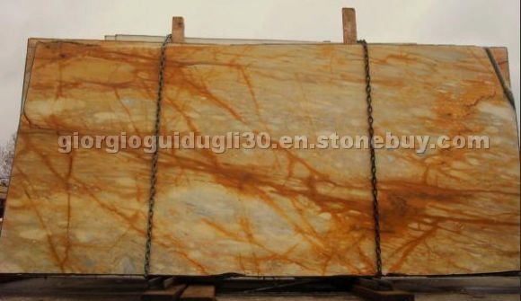 Giallo Siena marble slabs