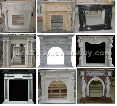 Fireplace made of different material
