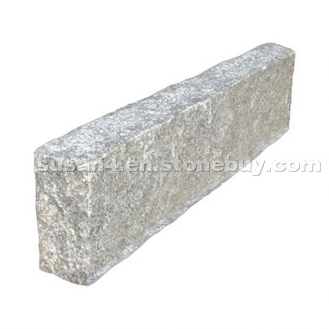 Grey granite kerbstone