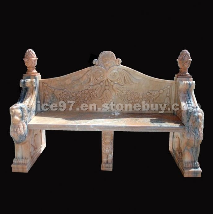 Red Marble Bench