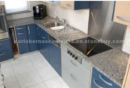 Azul Platino granite countertop