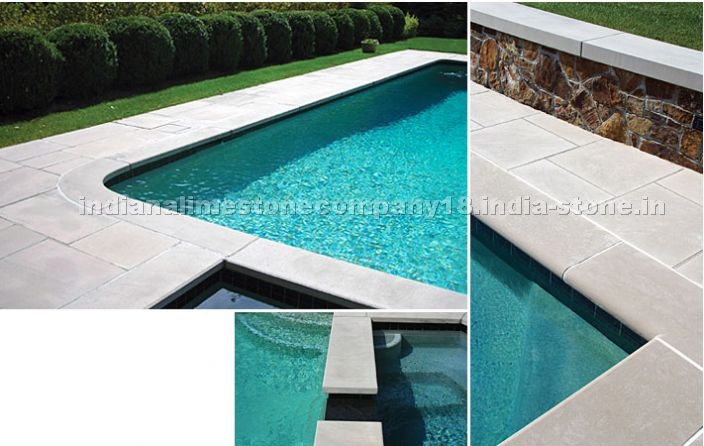 Indiana Limestone pool coping