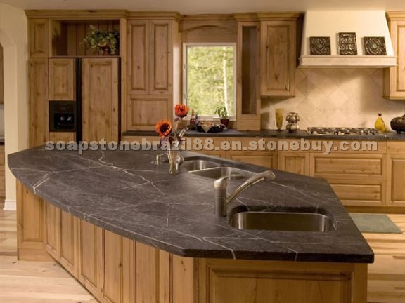Soapstone Kitchen Island, Countertop