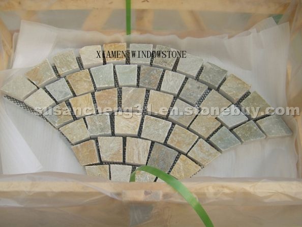 Fan shape paver
