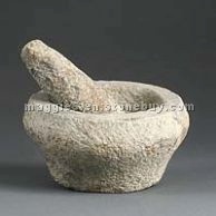 Granite mortar and pestle