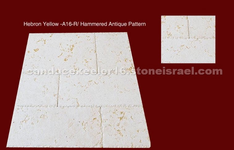 Hebron Yellow Hammered Antique Pattern