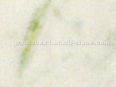 Marmore branco pinta verde