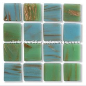 Glass Tile Mosaic Mixes Mediterranean