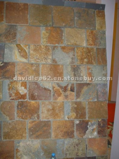 Rusty roofing slate