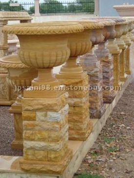 Teak Sandstone Flower Pot