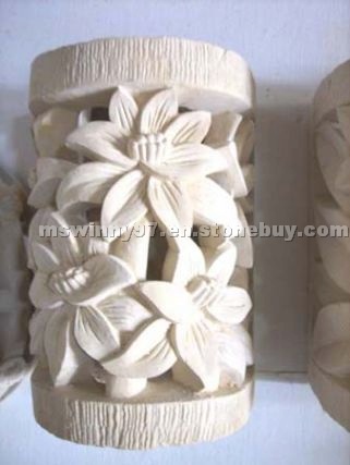 Sandstone Carved Lamp