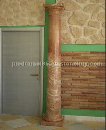 Natural stone columns