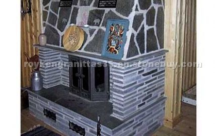 Slate fireplace