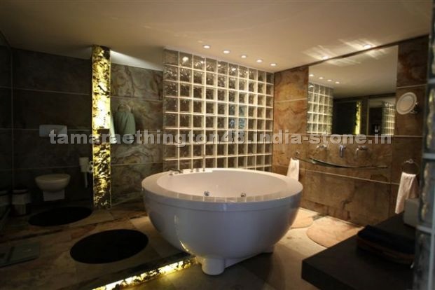 Indian Thin Slate Bath Design