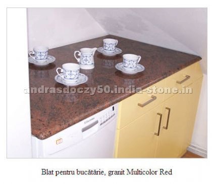 Multicolor Red Granite Top