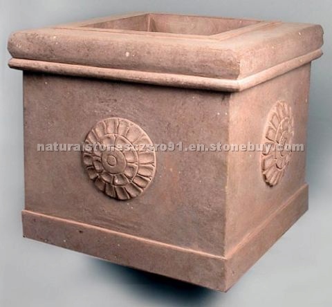 Sandstone flowerpot