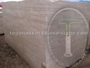 Travertine blocks