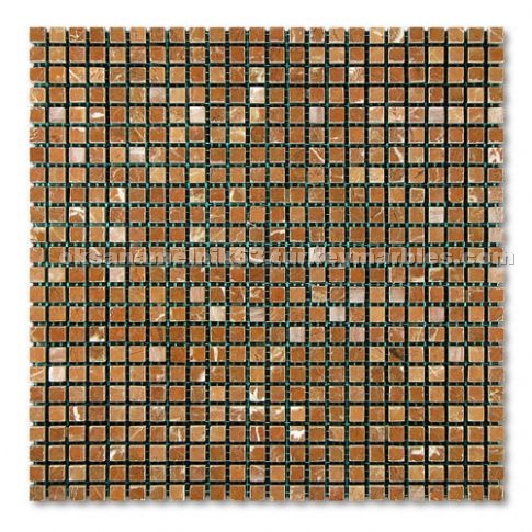 Aegan Rose Dark Marble Mosaic