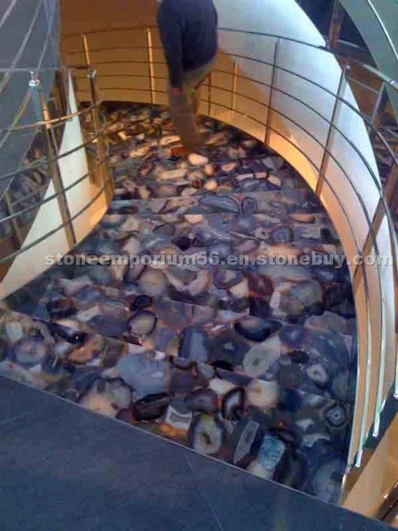 Blue Agate Semi Precious Stone Stairs