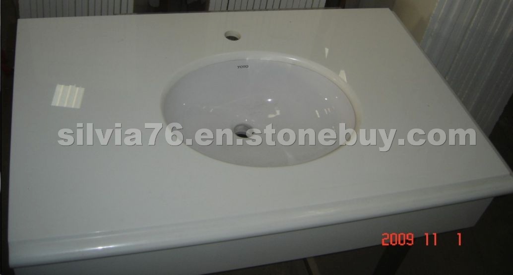 White Marble Vanity Top