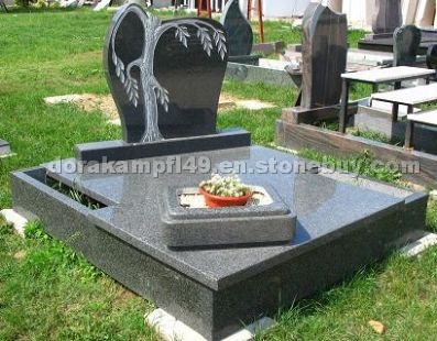 Black Granite Tombstone