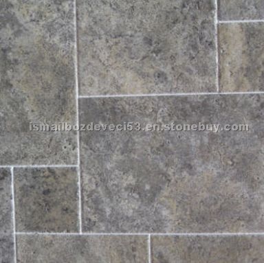 Chipped Silver Travertine