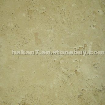 Light Unfilled Travertine Straight Edge