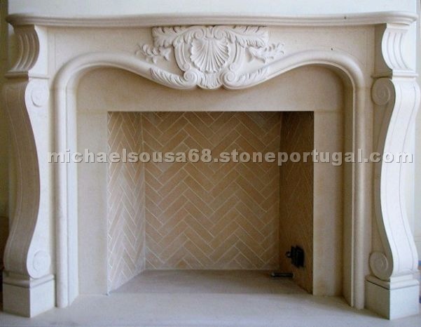 Belair Limestone Fireplace
