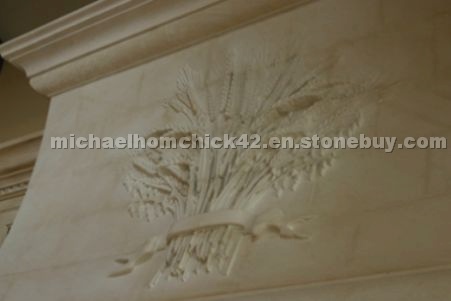 Limestone Carved Kitchen Hood