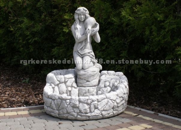sculptures, fountains