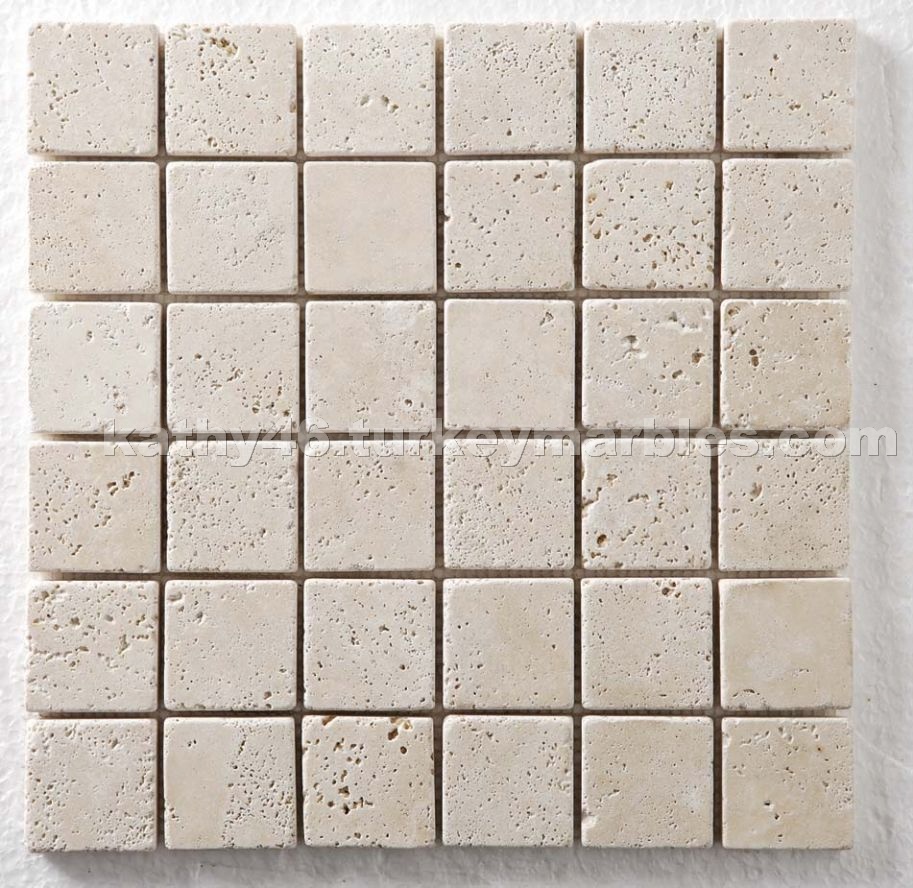 Travertine Mosaics - Tumbled Light