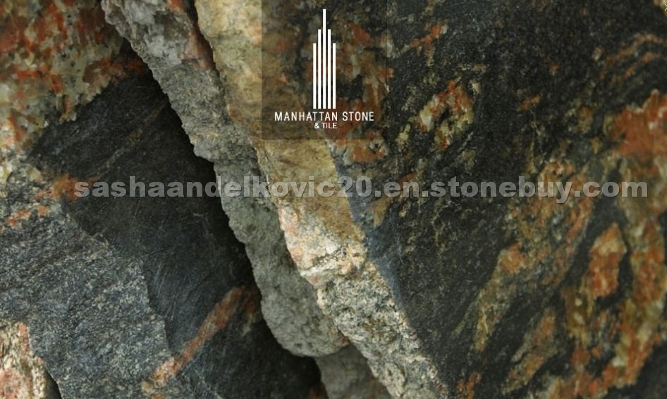 Various stone slabs