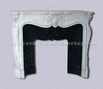 Statuario Venato Fireplace