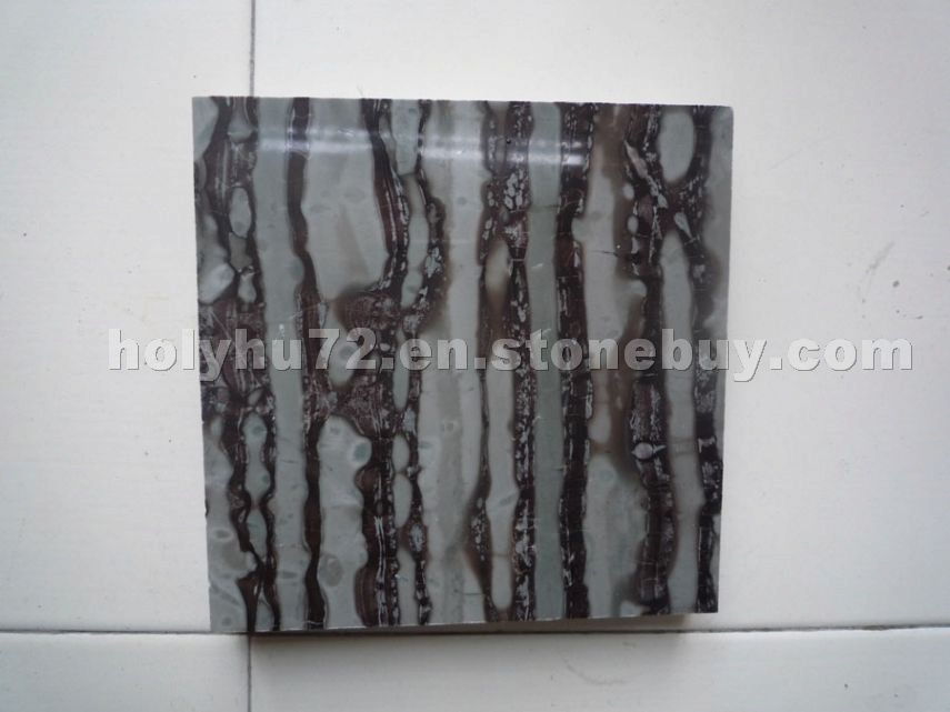 Npc marble-1400 (black white strips marble)