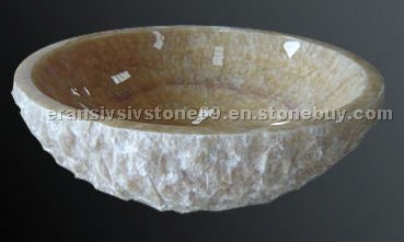 Sink carved in stone