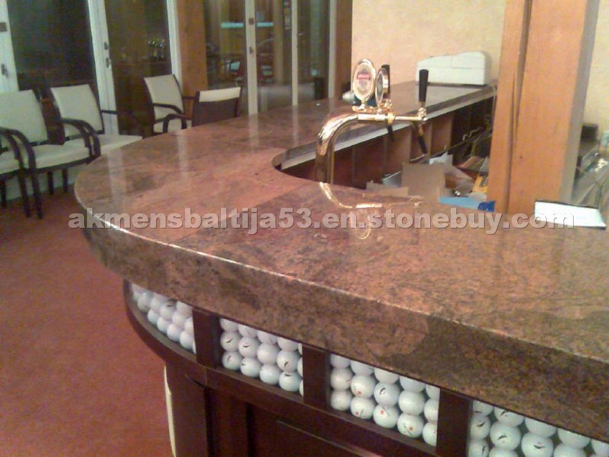 Multicolor Red Countertop