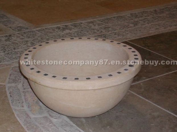 Jerusalem stone sink